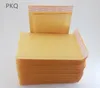 100 adet Küçük Büyük 11 * 15/13 * 21 cm Sarı Kraft Kabarcık Mailers Yastıklı Zarflar Nakliye Çantası Kendinden Mühür İş Okul Ofisi
