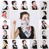 Hot Woman Scarf Mask Mask Silk Шифон Платки на открытом воздухе Ветрозащищенные Полупекальные Пыледоступные Маски Маски Шарф Муска T2I5796