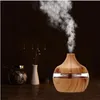 Humidificateur électrique Arôme Diffuseur Ultrasonic Wood Grain Air Humidificateur USB Mini Maker Maker LEDLIGHT pour le bureau à domicile9665882