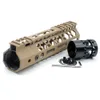 7'' 9'' 10'' 12'' 13.5'' 15'' inch M-lok Handguard Rail Utralight Slanke Stijl Picatinny Mount Sytsem_Tan Kleur Gedrukt