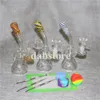 6,3 pouces Mini huile Dab Rigs narguilé Bong en verre épais 14mm Joint femelle Bongs Pipe à eau avec 4mm Quartz Banger bol en verre