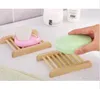 100PCS Natural Bamboo Trays Wholesale Wooden Soap Dish Wooden Soap Tray Holder Rack Plate Box Container for Bath Shower Bathroom