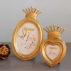 Barokke stijl gouden kroon decor creatieve hars foto desktop frame fotolijst cadeau thuis bruiloft decoratie