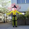 Circus Parade Clothing Walking Inflatable Clown Puppet 3.5m Attractive Colorful Blow Up Clown Costume For Outdoor Event