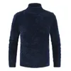 Mens turtleneck stickad tröja cashmere ull vinter tröja män långärmad varmare casual botten pullover man