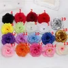 100pcs/lot Flower Heads Artificial Silk Camellia Rose Fake Peony Flower Head 8cm for Wedding Party Home Decorative Flowewrs