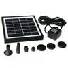 Solarpowered Water Pump Kit 7V 2W Solpanel Vatten flytande soldriven fontän för Bird Bath Pond Garden Water Pump POW3006351