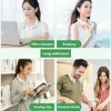 2000 mAh Portable Neck Bladeless Fan Mini Fan 3 Speed USB Rechargeable Quiet Hand Free Personal Fan Desk Adjustable Neckband