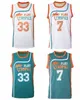 Ship From US Jackie Moon 33 CoffeeBlack 7 Basketball Jersey Flint Tropics Semi Pro Movie Men All Stitched S-3XL High Quality