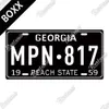 American States License Plate Car Number Tin Sign Plack Metal Decorative Plate For Car Living Room Home Garage Wall Decor Souven4824548