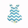 Chevron Easter Flag Garden Easter Decoration Canvas Easter Garden Flag Banners with Bow 12 * 18 inch