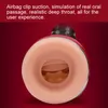 sex massager Real Oral Sucks Male Masturbator Deep Throat Clip Suction Machine Induced Vibration Moan Intimate Goods Sex Toys for Men C19010501