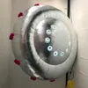 Atacado Pendurado Balão Inflável OVNI Inflável Com Luz LED E Tira LED Disco Voador Fabricante De Preço De Fábrica Para Decoração De Teto De Boate