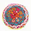 Novo Design Multicolor Mandala Blue Flower Travesseiros Rodada Bohemian Almofada Almofadas Almofadas Capa Caso #XT Pillow Case