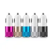 Universal Metal Dual USB Port Car Charger 2.1a 1A Auto Power Adapter لـ iPhone 11 12 13 14 15 Samsung HTC S1 MP3 GPS