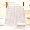 Mantas de algodón para bebé de 110x140CM, toalla con estampado suave para recién nacido, manta de baño para bebé, envoltura de muselina, paño para eructar, bufanda