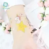 Wodoodporny Pot Unicorn Tattoo Naklejki Dorosłych Dzieci 120 * 75mm Cute Cartoon Zwierząt Zabawki Naklejki Body Art Tymczasowy Naklejka Party Darmowa Wysyłka