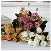 Fleurs en soie petits œillets bouquent fleurs artificielles Simulation œillet fleurs bouquet fête des mères cadeau décorations pour la maison