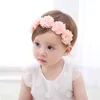 Bebek kızlar bowknot taç kafa bandı çocukları dantel elastik prenses saç bandı moda renkli pompom bebek saç aksesuarları8922634