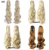 Big Curly Sythetic Ponytails Diferentes colores Hairpieces Blonde Piano Color Horse Tail para mujeres Extensiones de cola resistentes al calor