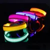 Colliers pour chiens Laisses LED Sécurité USB Rechargeable Light Up Pet Collar Réglable Nylon Clignotant Lumineux Collier Chiot Fournitures Anti-perte