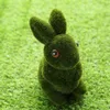 ガーデンウサギ装飾ウサギ人工シミュレーションプラントイースターバニーデコレーション芝生インテリアパティオアクセサリーホーム装飾グリーンウサギ