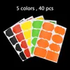 40pcs Colorful Chalkboard Board Spice Stickers Kitchen Jam Jar Organizers Label Stickers Blackboard Sticker Jars Sticker With Oily Pen