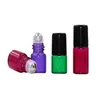 1ml 2ml 3ml Glass Refillable Bottles with Stainless Steel Roller Balls Mini Sample Vial Jar for Essential Oil Perfumes