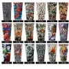 Nylon Elastyczne Fake Tymczasowe Tatuaż Rękaw Outdoor Arm Sleeve Anti-UV Krem przeciwsłoneczny Wędkarstwo Jazda Elastyczny Rękaw Tatuaż Ramię Pończochy