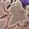 Purple African Net Lace Fabric Wysokiej jakości francuska siatka Biała Nigerian Tiule Trabstwa do sukni ślubnej