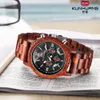 Wooden Mens Wrist Watch Women Whole Kol Saati Luxury Systlish Wood Latsepieces Chronograph Military Quartz Watches Wristwatch FO274Z