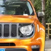 ABS Front Headlight Lamp Cover Headlight Circle Lampshade Dekorativa tillbehör för Jeep Renegade 2019 Up Car Exterior Accessorie1234576