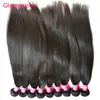 Capelli glamour non trasformati non trasformati brasiliani malasi peruviani indiani dritti 4 bundle 8 "-34" tessitori di capelli umani morbidi pieni