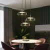 Modern Led Avize Işıklandırma Salon Yemek Odası Bar Nordic Çağdaş Avize Tavan Işık Cam Luster