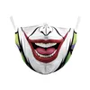 10 SZTUK Oddychające Halloween Digital Printing Mask 2 warstwy Dorosłych Masquerade Party Joker Maski do wielokrotnego użytku Anti-Fog Cosplay Mascheryna