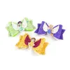 8 PCSLOT Księżniczka Hairgrips Glitter Hair Bows with Clip Dance Party Bow Fair Clip Girl