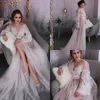 Seksowne szaty weselne Studki Suknie Damskie Głębokie V Neck Koronkowe Aplikacje Niestandardowe Z Długim Rękawem Bielizna Bielizna Bridal Nightgown Szlafroki