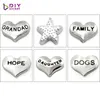 10st Mix Style Floating Charms Zink Alloy Fit Floating Lockets Flytande Locket Armband LSFC431-589