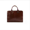 Mens Leather Portise Laptop Bags Travel Bag Soft Shoulder Bags Business Man Handbag Male Formal Briefcases294k