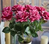 Francês romântico artificial rose flower diy veludo de seda flor para festa de casamento em casa decoração do feriado gb527