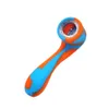 Multi-cor Silicone Tubo do queimador de petróleo cachimbos cachimbos Mão Cachimbo Mini colher Pipes Bubbler Dab água fumaça Acessórios VT0068