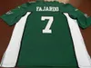 Custom Men Saskatchewan  Roughrider Cody FAJARDO #7 real Full embroidery College Jersey Size S-5XL or custom any name or number jersey