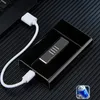 Najnowszy Automatycznie otwiera kolorowy papierosowa skrzynka USB Lighter Shell Storage One Body Box Wysokiej Jakości Przenośny Ekskluzywny Projekt DHL