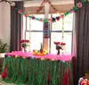 Novelty Färgglada Tissue Flower Garland Banner för Luau Party Summer Beach Decoration Hawaii 3 meter Paper Garlands 300cm