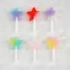 16st / parti 24 * 41mm Glitter Flatback Resin Candy Star Lollipop Charms Perfekt för hängen, Örhängen DIY Keychain Parts