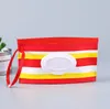 100 pcs Easy-carry Caixas De Tecido Molhado Wipes Bag Clamshell Cosméticos Bolsa Recipiente Wipes Recipiente Limpo Suporte De Papel Tissue SN2568