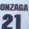 Gonzaga Bulldogs College 21 Rui Hachimura Jersey Uomo Blu Navy Bianco High School Basket John Stockton Maglie 12 Cucito Spedizione Gratuita