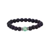 Braccialetti con perline di roccia lavica naturale da 8 mm Diffusore di olio essenziale Pietra 7 Chakra fascino Bracciale avvolgente per donna Uomo Gioielli aromaterapia fai da te sfuso