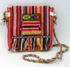 5pcs Work Messenger Hafted Ethnic Style Tribal frędzle Fringed Cross Body Bag