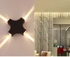 Applique murale LED au Design moderne, 4x3W, étanche, montage en Surface, en aluminium, éclairage haut et bas, 10 pièces